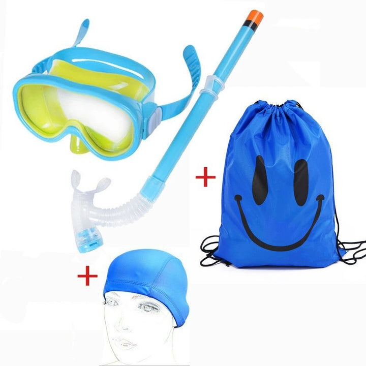 Diving goggles set with breathable snorkel and waterproof backpack Bowlift