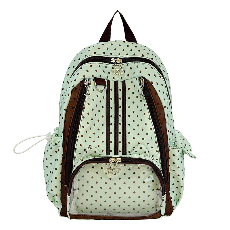 Playful Polka Dot School Backpack Bowlift