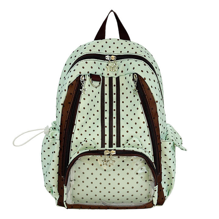 Playful Polka Dot School Backpack Bowlift