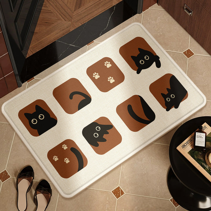 Decorative Dog-Themed Floor Mat