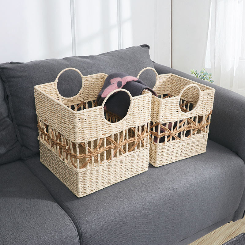 Woven Storage Basket with Handles Bowlift