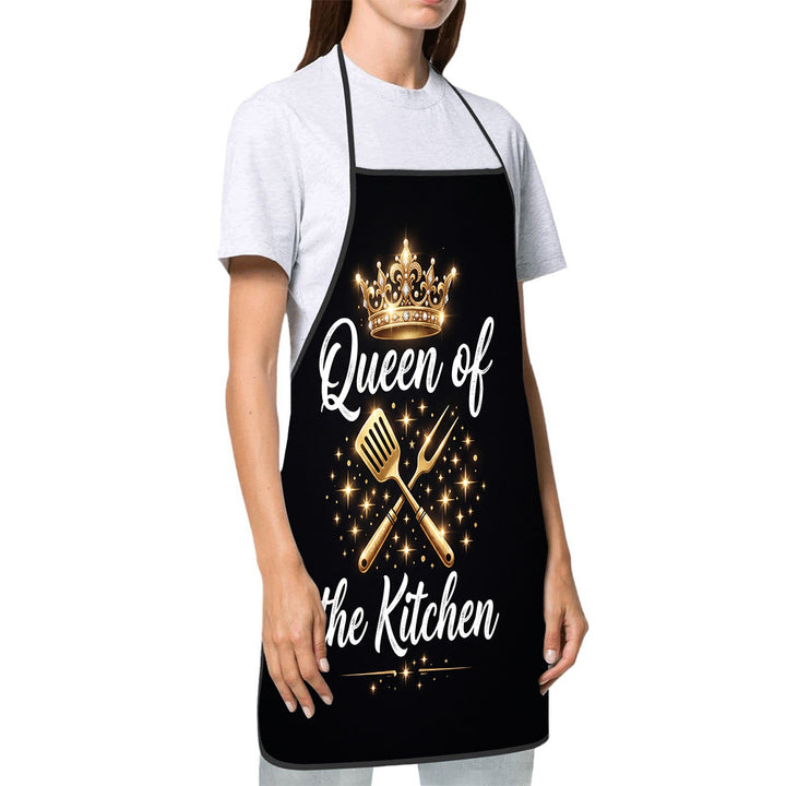 Dog Lover Full-Coverage Kitchen Apron With Adjustable Neck Strap And Waterproof Polyester Shell