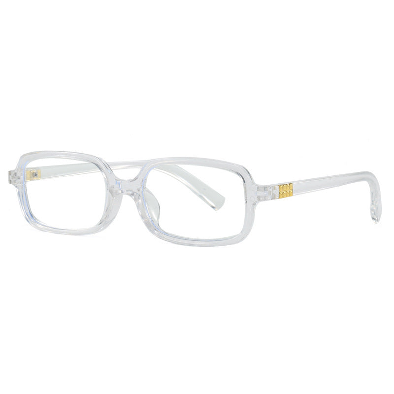 Women's fashionable square glasses with elegant plastic frame and gold accents Bowlift
