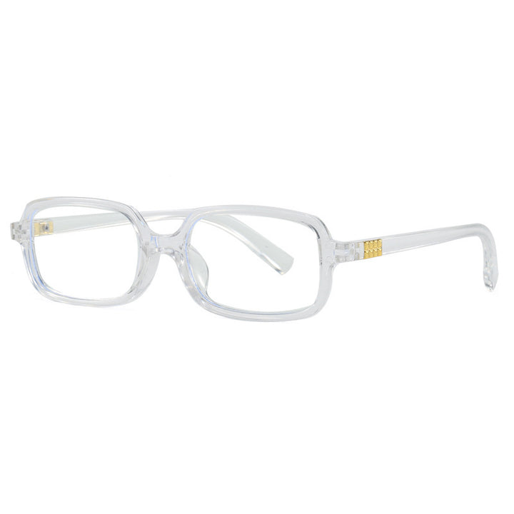 Women's fashionable square glasses with elegant plastic frame and gold accents Bowlift