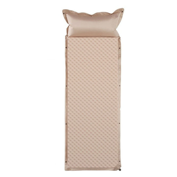 Air-Inflated Sleeping Mat With Ergonomic Pillow Bowlift