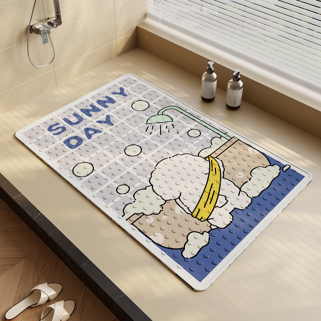 Fun Shark-Themed Bath Mat Bowlift