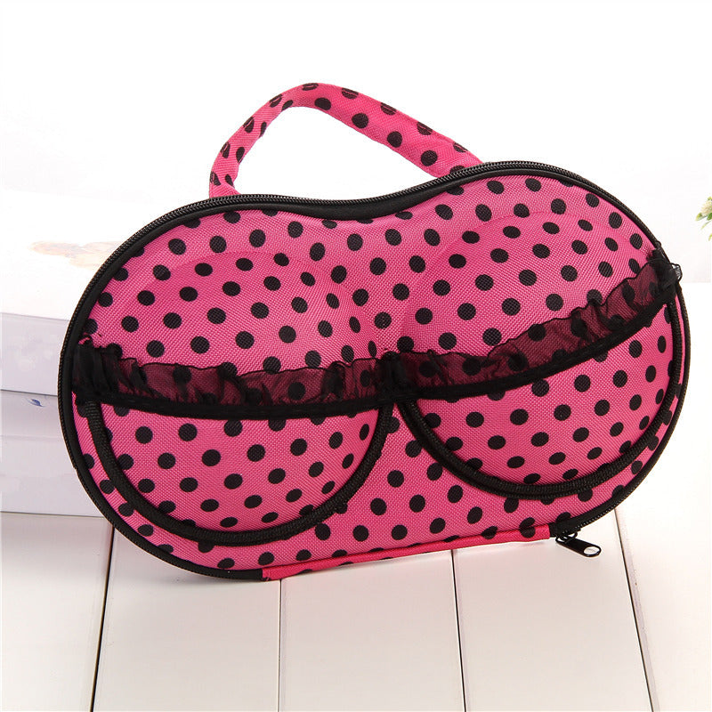 Stylish Dot Patterned Makeup Organizer Bowlift