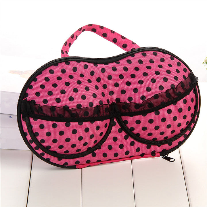 Stylish Dot Patterned Makeup Organizer Bowlift