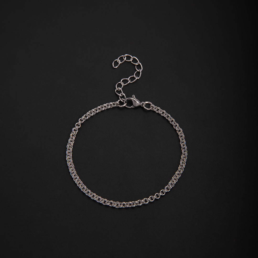 Textured Chain Link Bracelet Bowlift