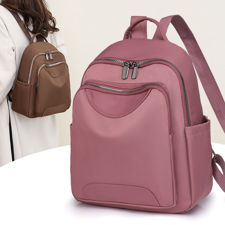 Sleek Minimalist Zip-Front Backpack Bowlift