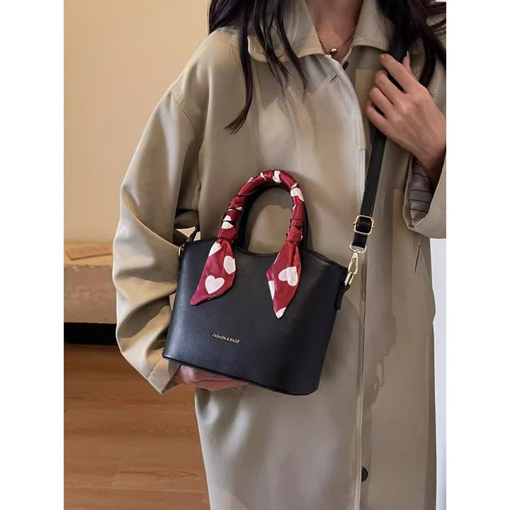 Chic Leather Satchel Bag Bowlift