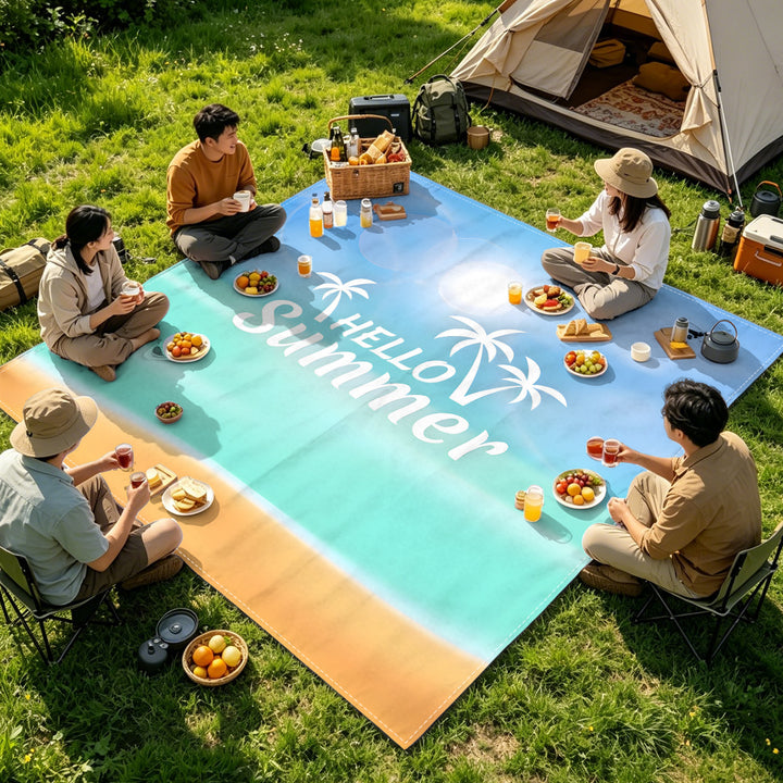 Mandala Design Beach Mat Bowlift