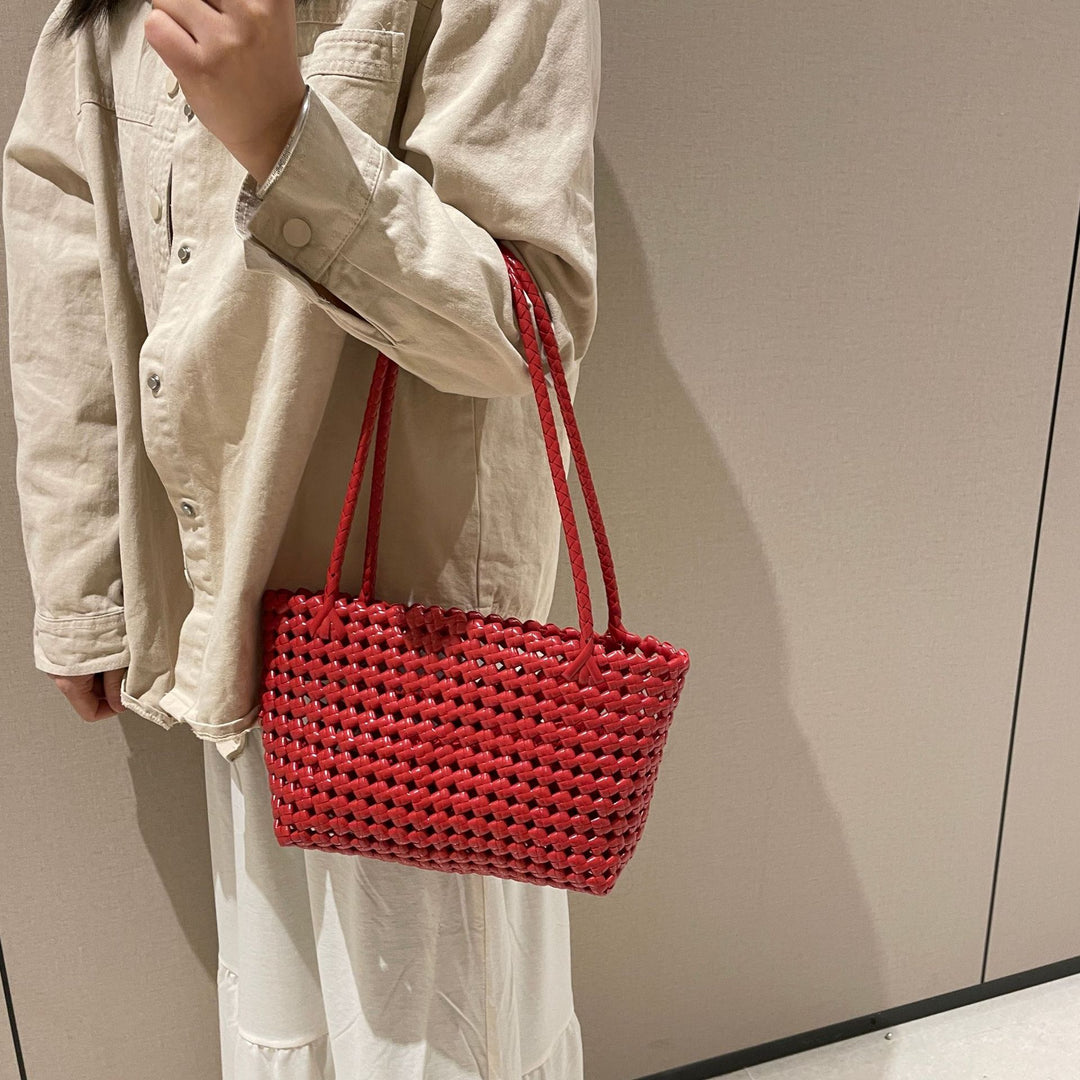 Handwoven shopping bag with soft handle Bowlift