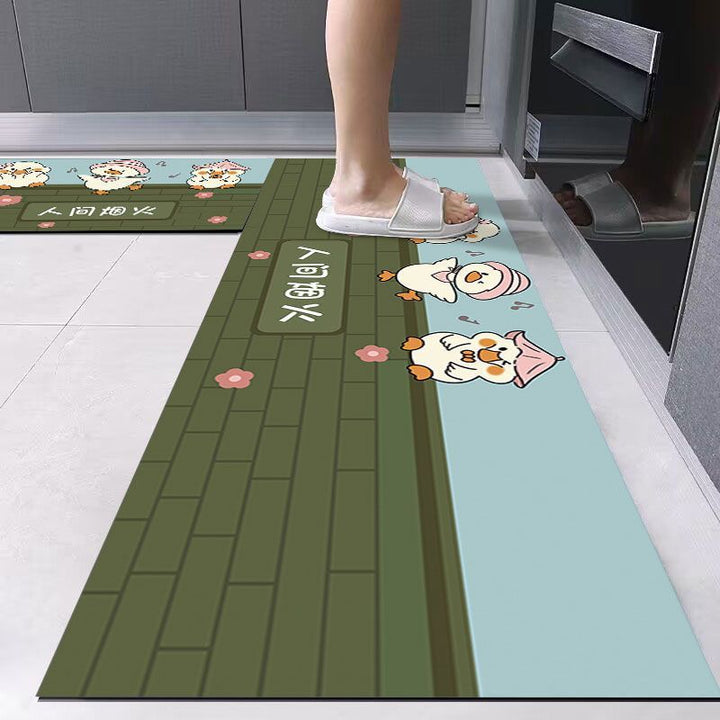 Cute Animal-Themed Kitchen Runner