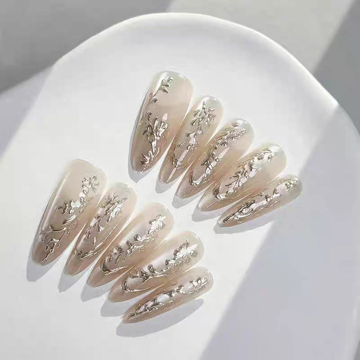 Artistic Sculpted Press-On Nails Bowlift