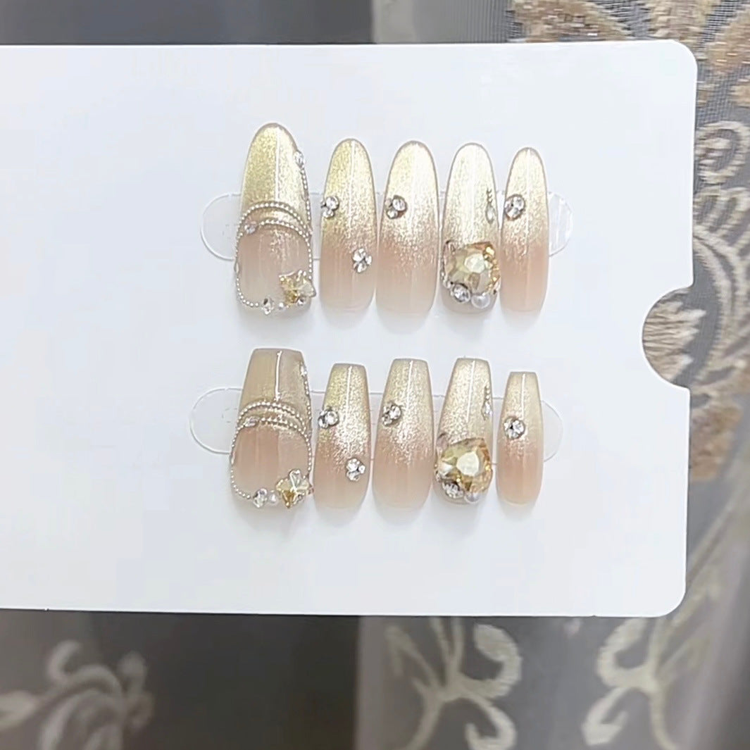 Glamorous Adhesive Press-On Nail Art Set Bowlift