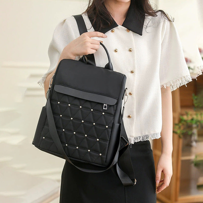 Elegant Quilted Backpack Bowlift