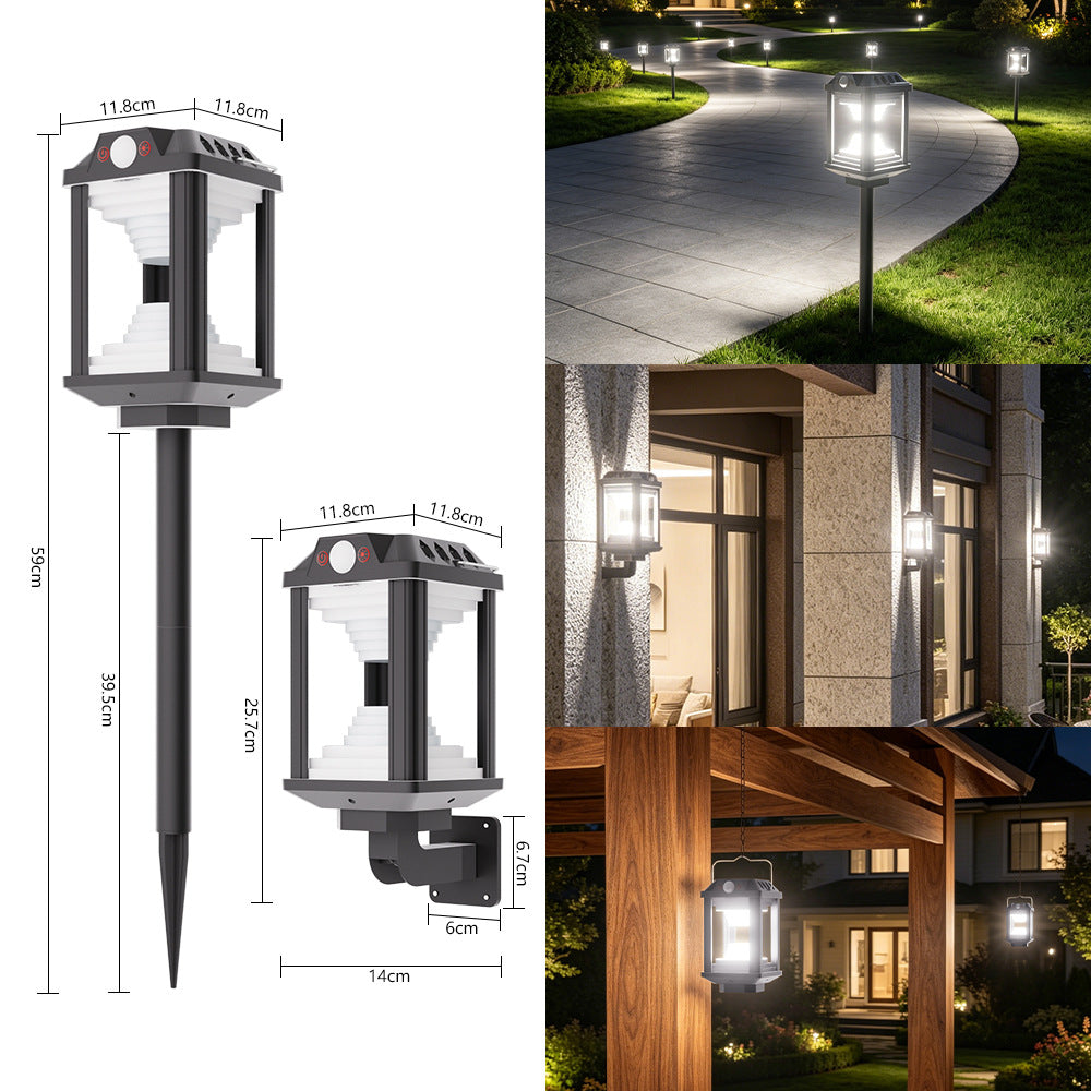 Outdoor Solar LED Lantern Bowlift
