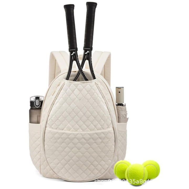 Quilted Tennis Racket Backpack Bowlift