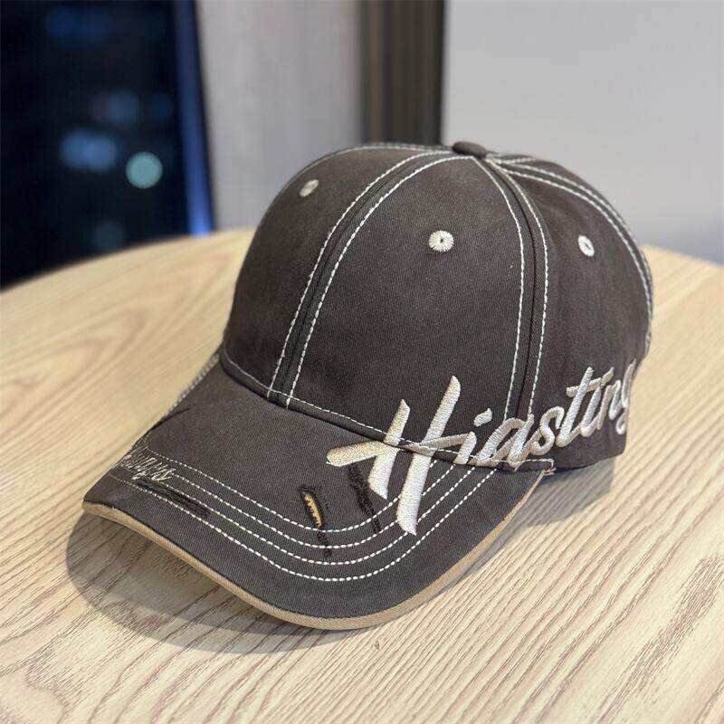 Men's Distressed Cotton Baseball Cap Bowlift 1784270668