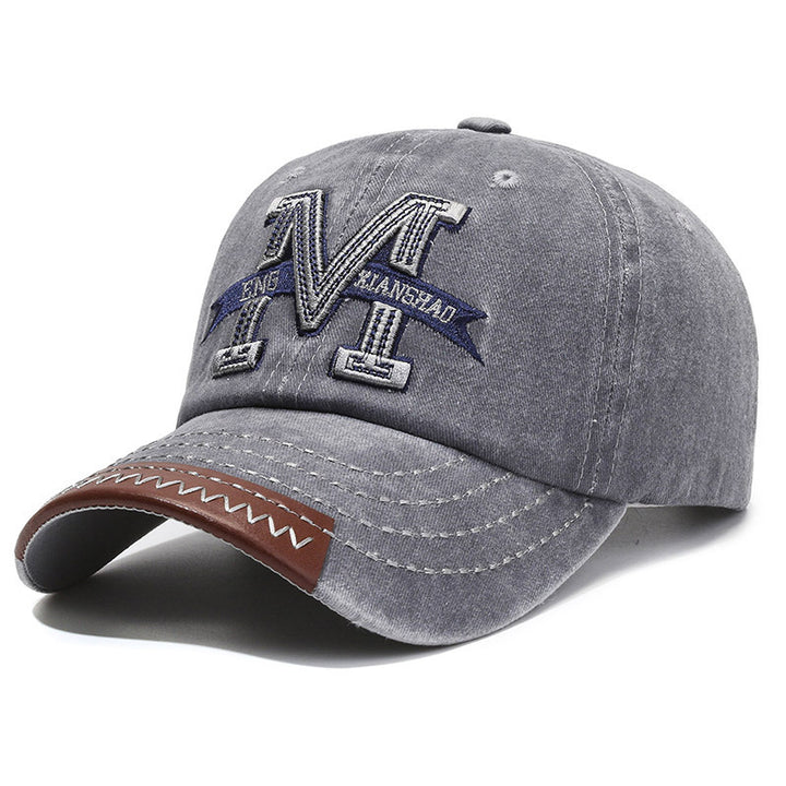 Men's Distressed Patch Baseball Cap Bowlift