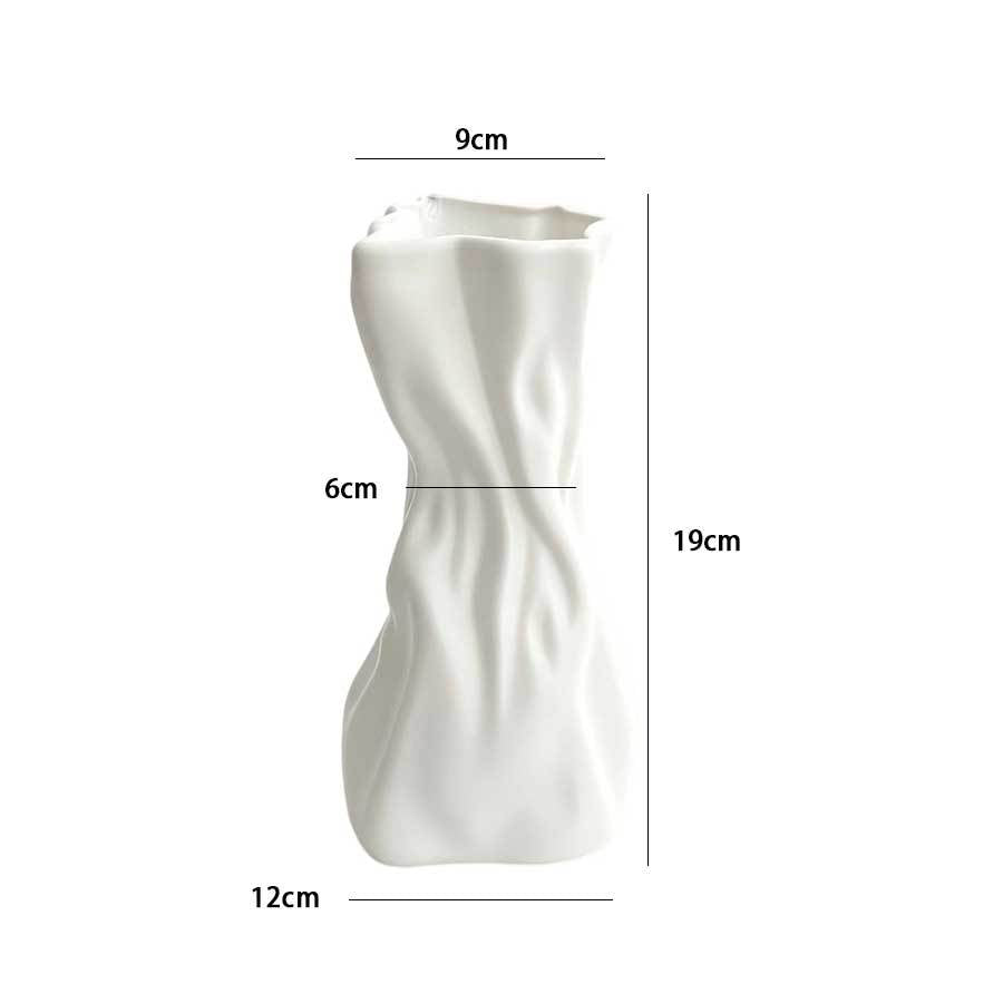 Contemporary Wave-Designed Flower Vase Bowlift
