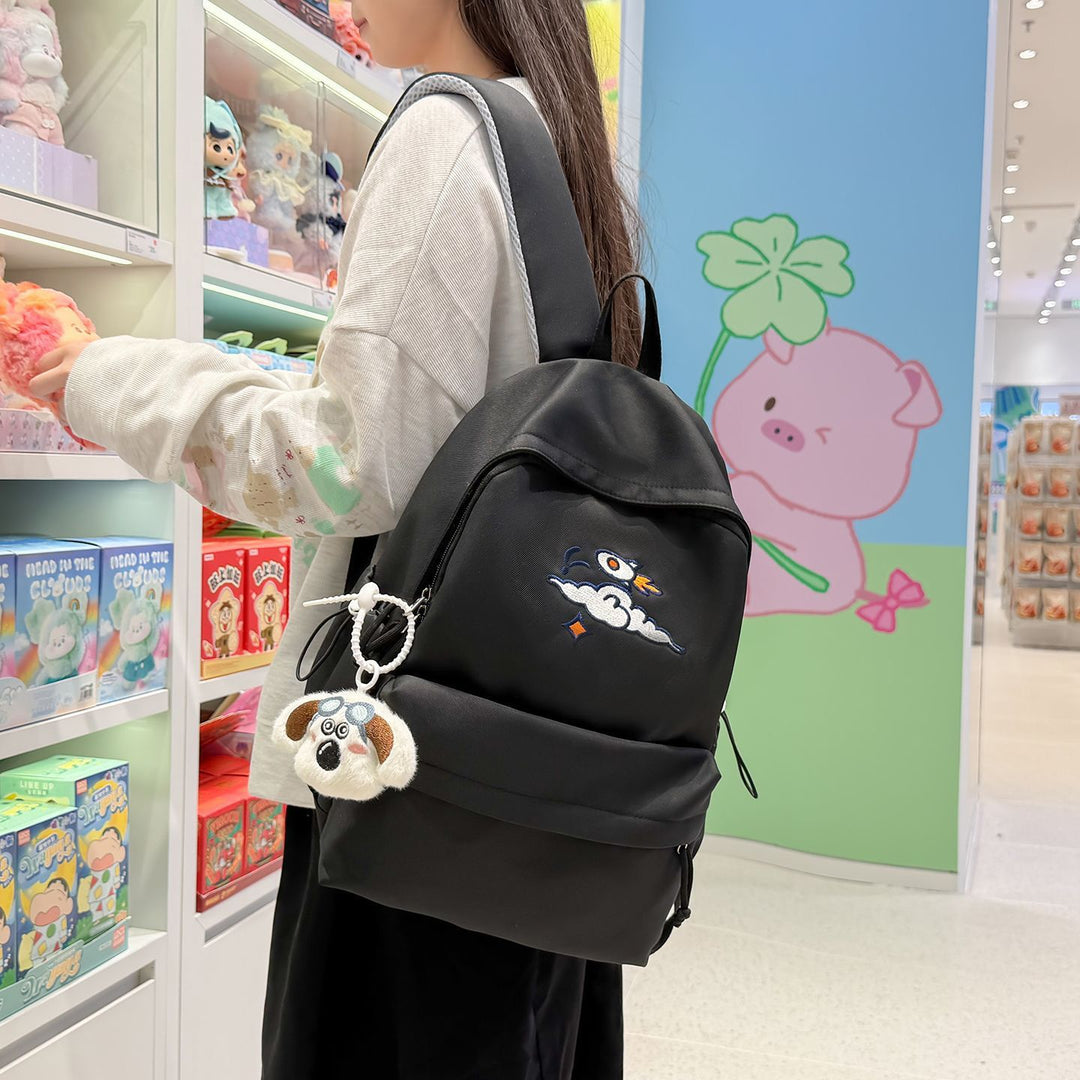 Fashionable backpack with artistic embroidery design Bowlift
