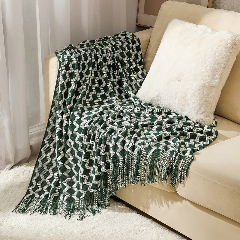 Cozy Textured Throw Blanket Bowlift