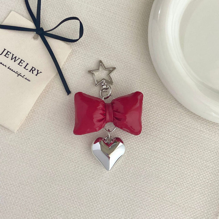 Bow-Shaped Charm Keychain Bowlift
