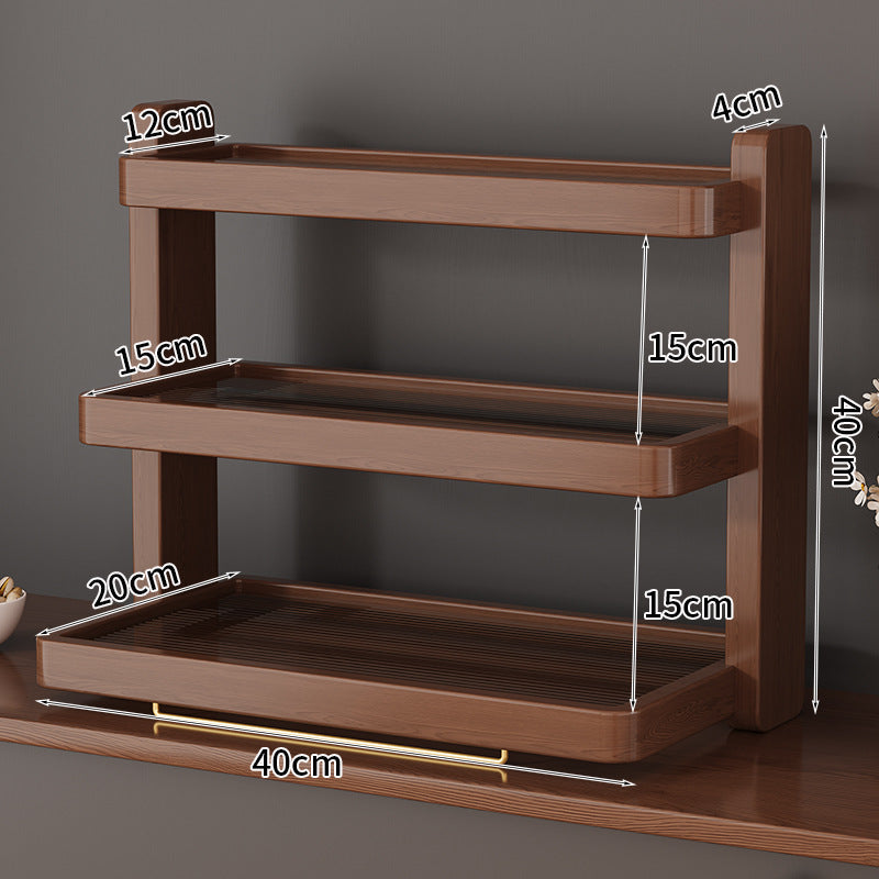 Wooden Tiered Storage Shelf Bowlift