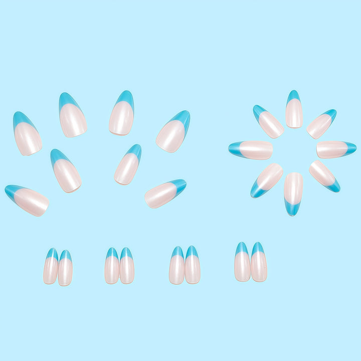 Artificial nails with elegant gradient color and lace design Bowlift