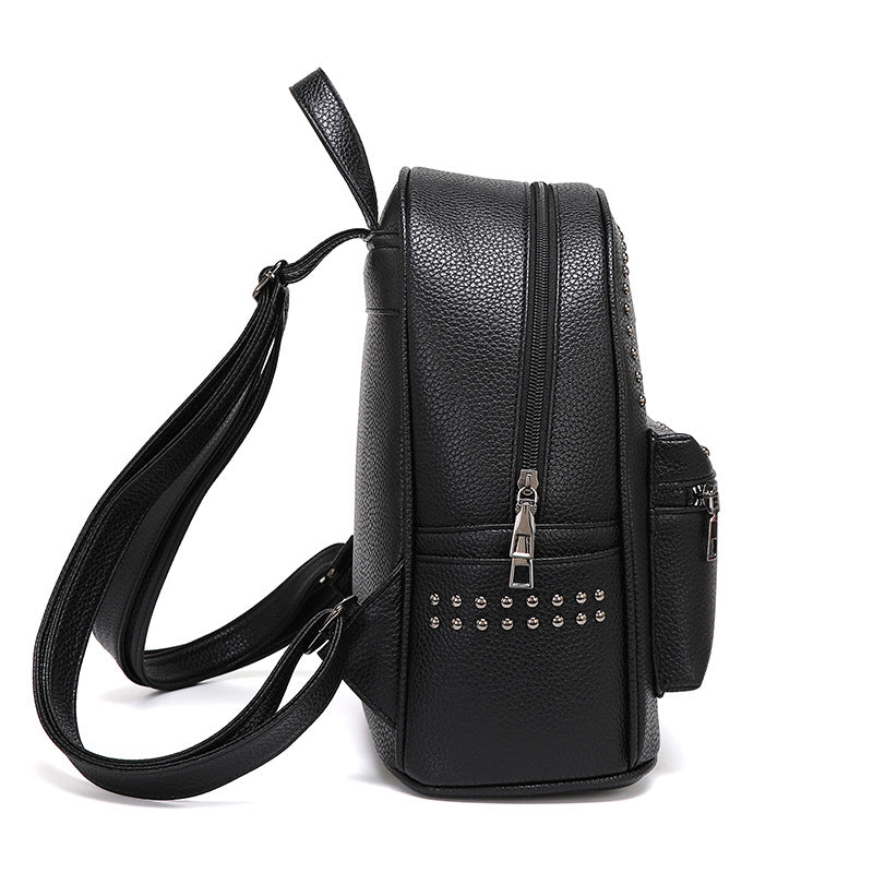 Studded Leather Backpack Bowlift