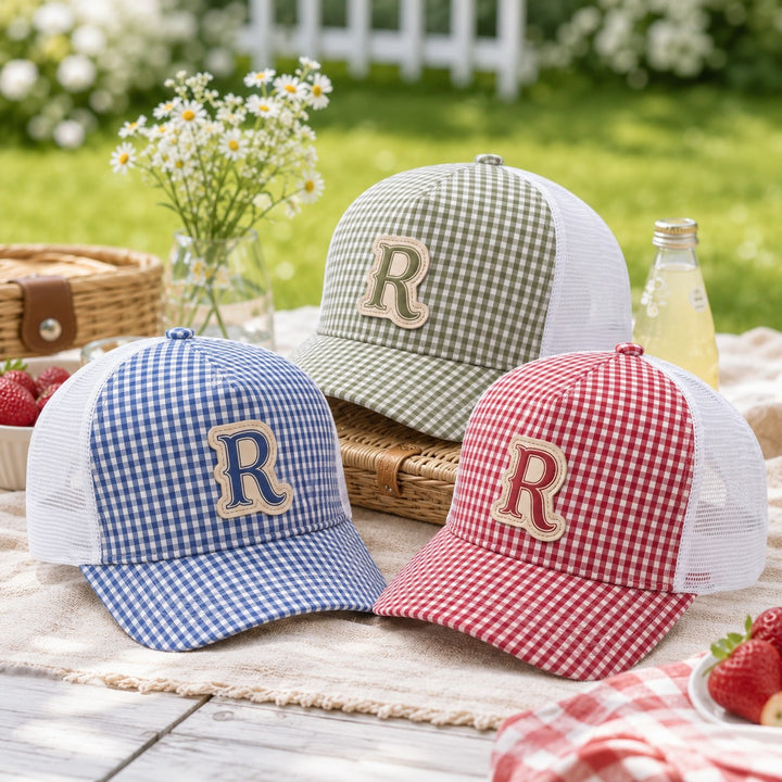 Women's Casual Checkered Beanie Bowlift