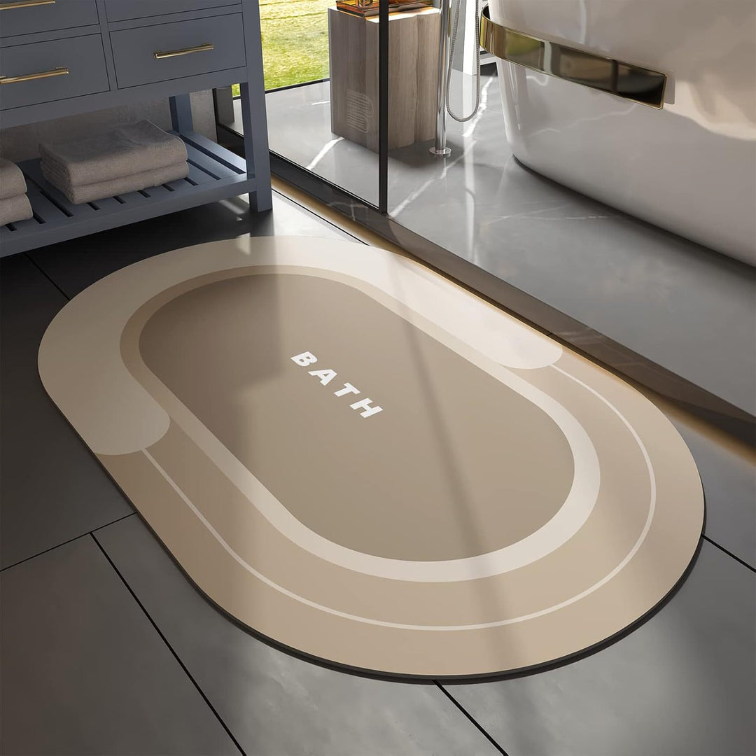 Modern Rectangular Non-Slip Bath Mat Bowlift