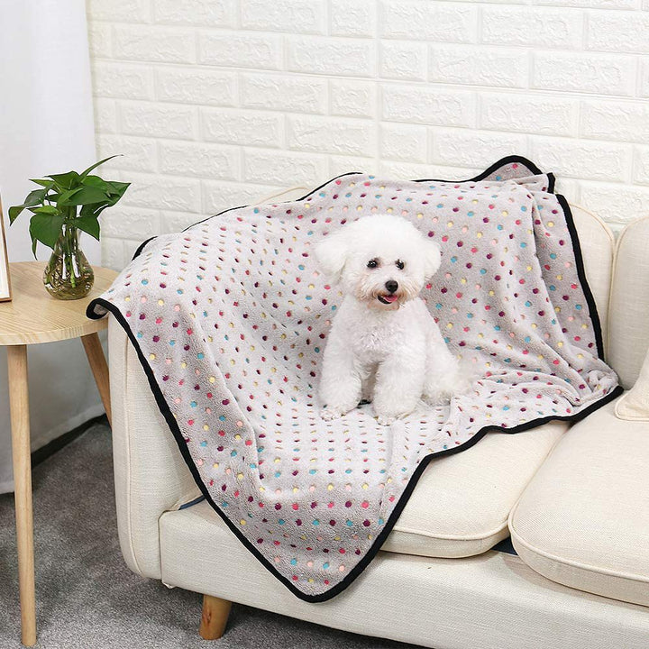 Women Cozy Polka Dot Blanket Bowlift