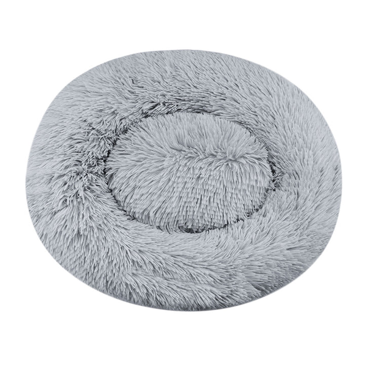 Luxurious Plush Round Dog Bed