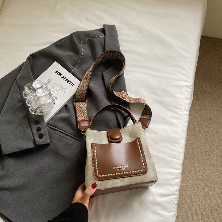Chic Structured Mini Bucket Bag Bowlift