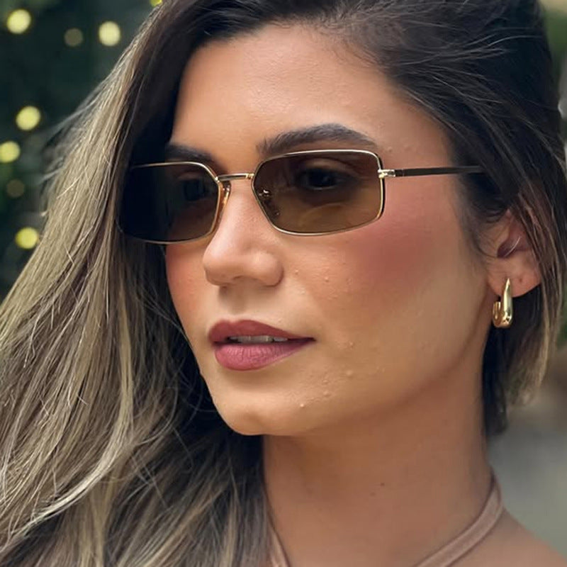 Women fashionable square sunglasses with polarized lenses Bowlift