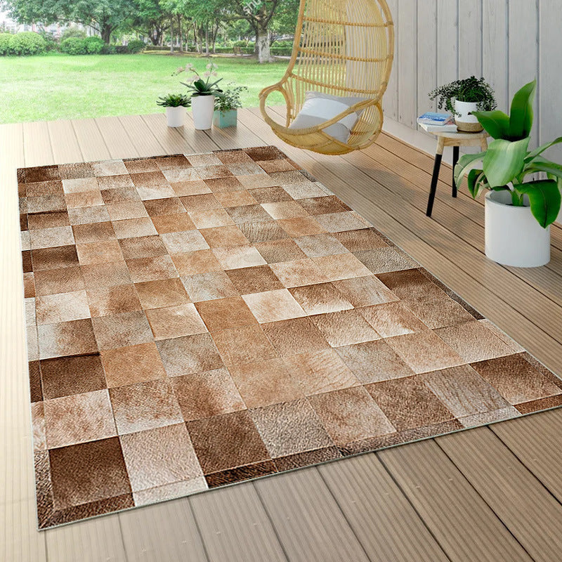 Rustic Patchwork Area Rug Bowlift