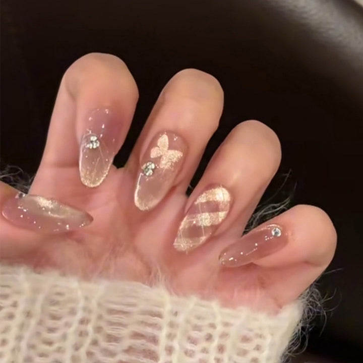 Floral Art Press-On Nail Set Bowlift
