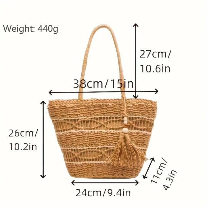 Handbag Made from Handwoven Natural Material Bowlift