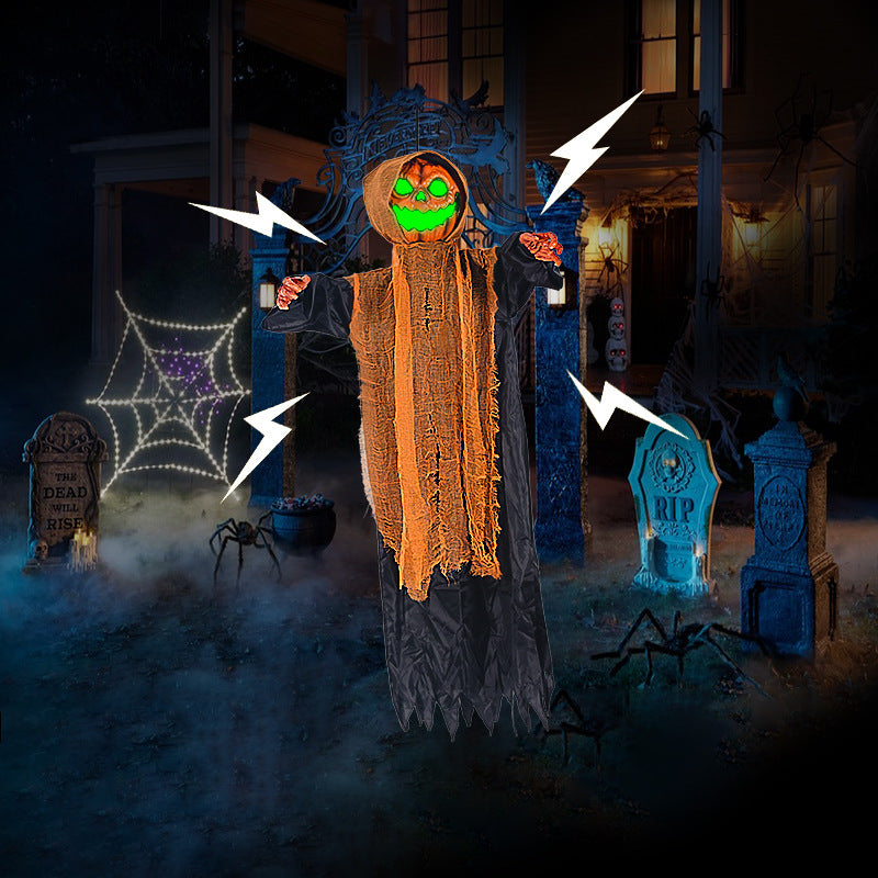 Animated Pumpkin Ghost Decoration Bowlift