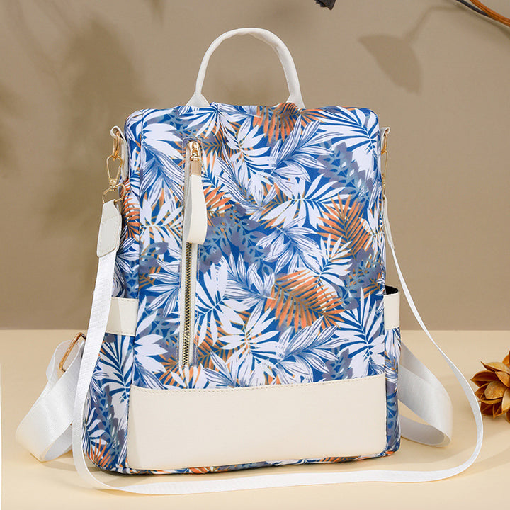 Floral Print Multi-Pocket Backpack Bowlift