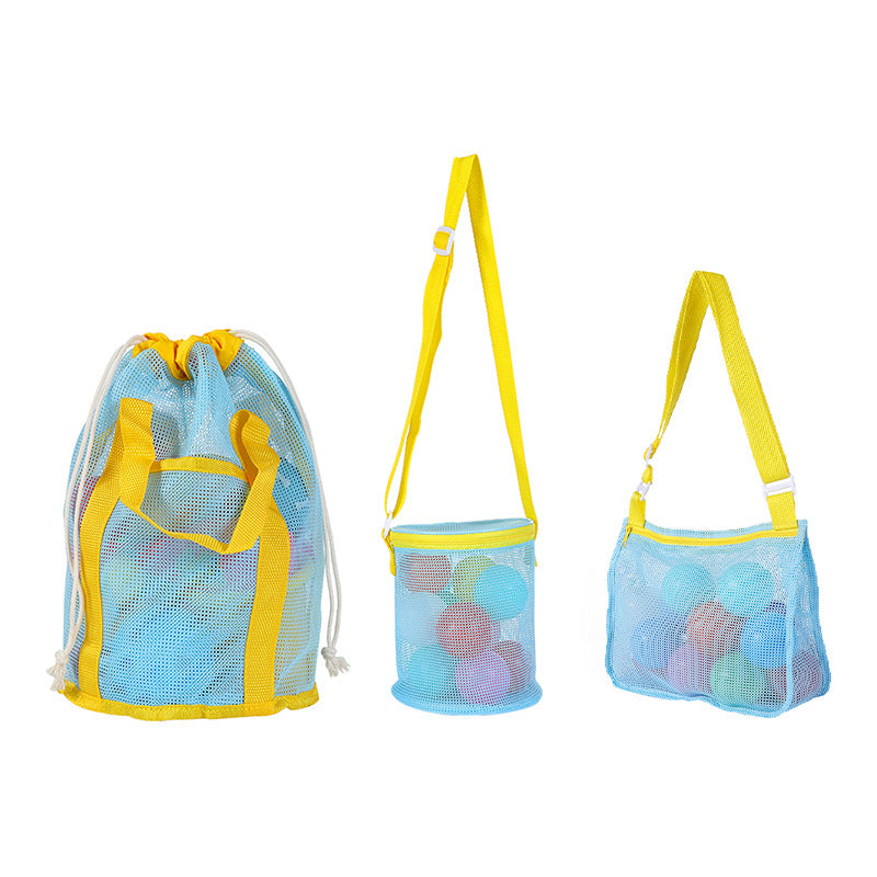 Versatile Beach Bag In Airy Mesh Design Bowlift