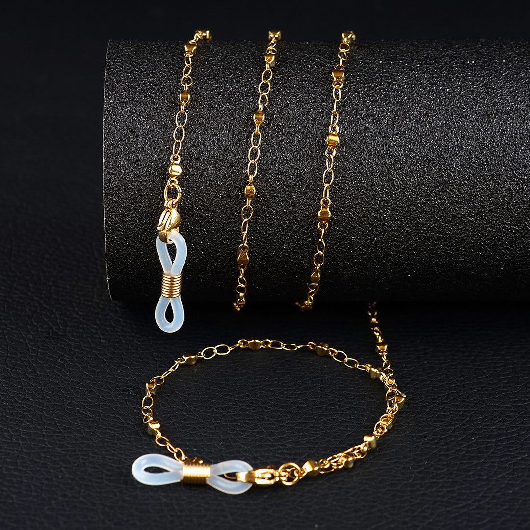 Premium Metallic Eyewear Chain Bowlift