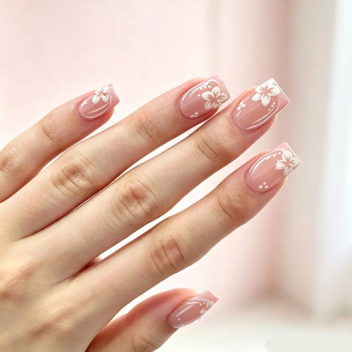 Floral Nail Design Extensions