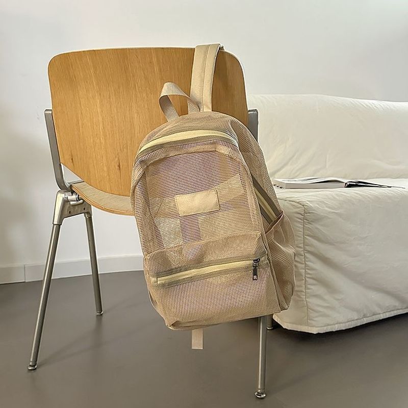 Stylish Mesh Backpack Bowlift