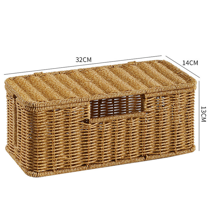 Handwoven Rectangular Storage Box Bowlift