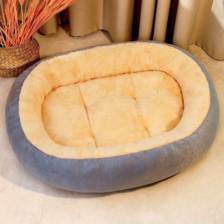 Plush Ergonomic Dog Bed