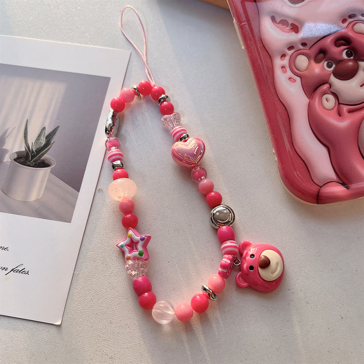 Cute Themed Beaded Phone Strap Bowlift 1790135647